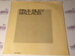 Paul Bley ‎– Ballads ECM 1010