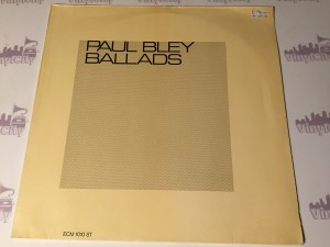 Paul Bley ‎– Ballads ECM 1010
